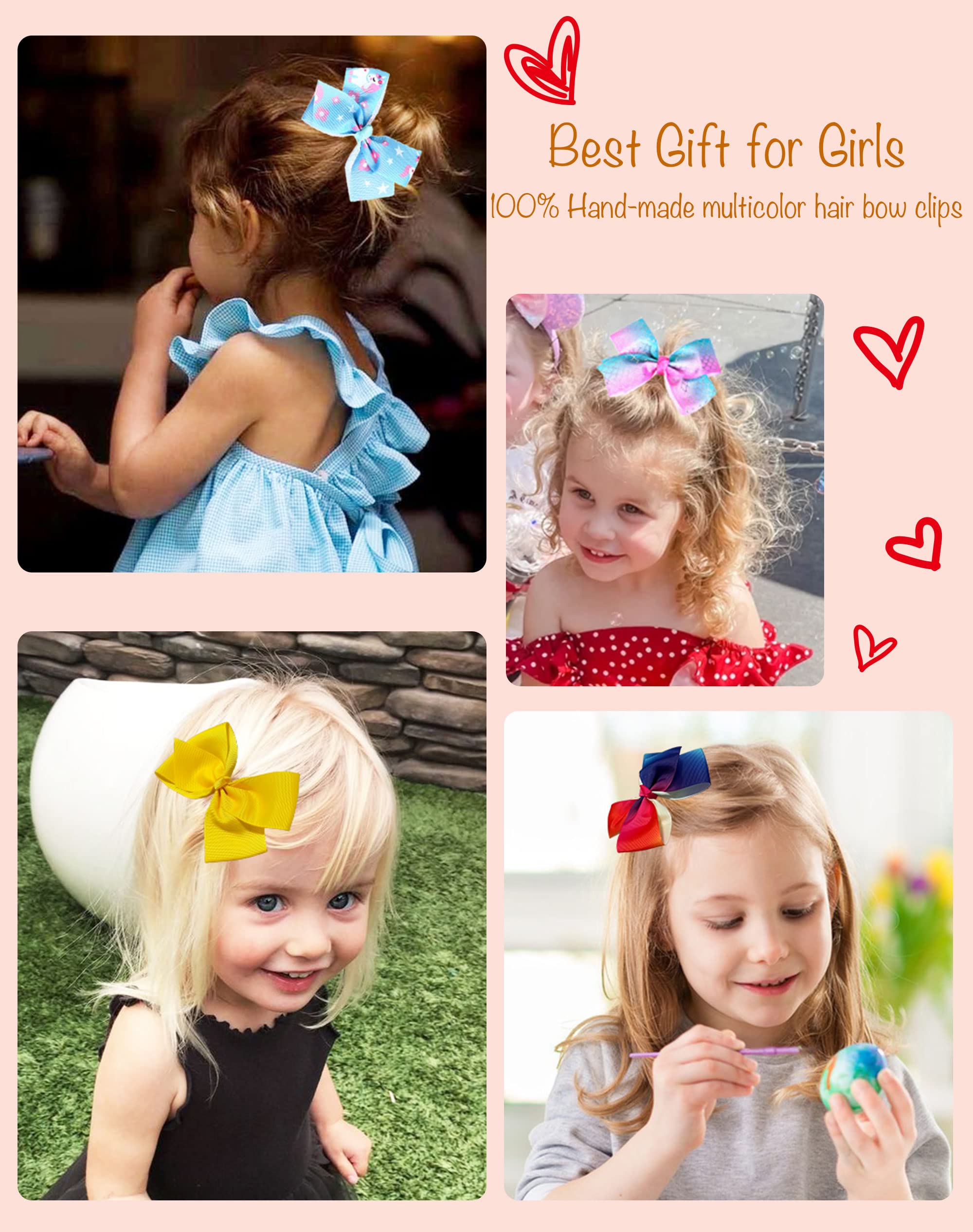 Dwenarry grosgrain hair clips secure hairstyles for kids