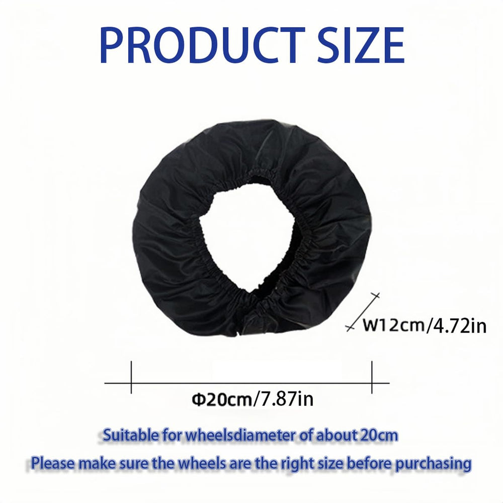 DWJSYXEI protectors installed on wheels for smoother outdoor rides
