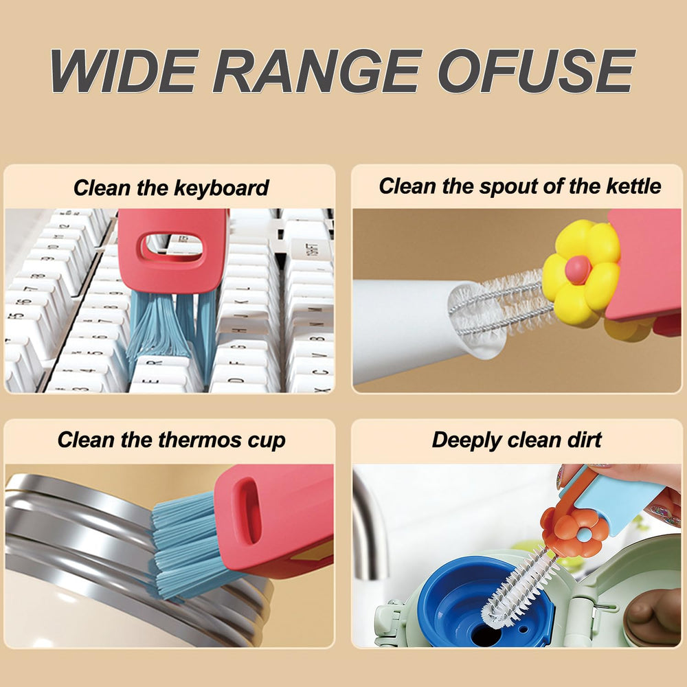 DWNDN 3 in 1 brush with 180-degree rotatable heads enables easy cleaning