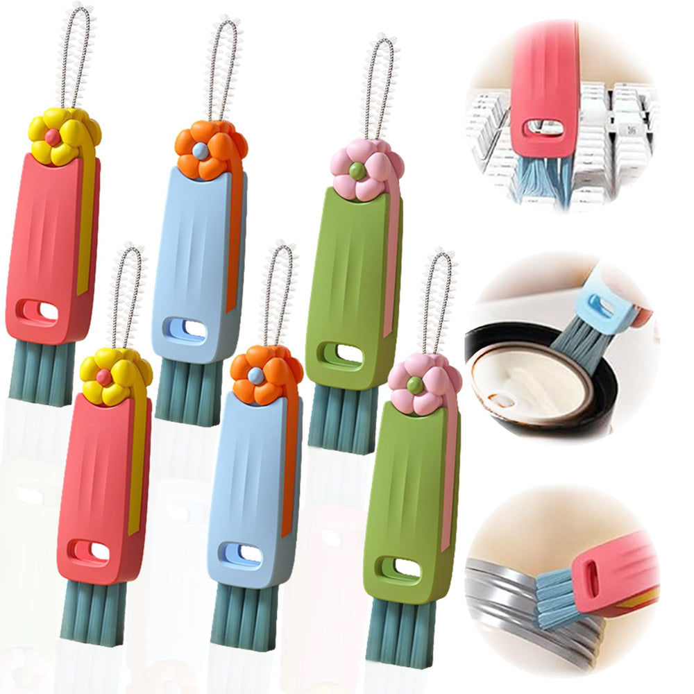 DWNDN 3 in 1 cup lid gap brush with U-shaped silicone cleans crevices and rims