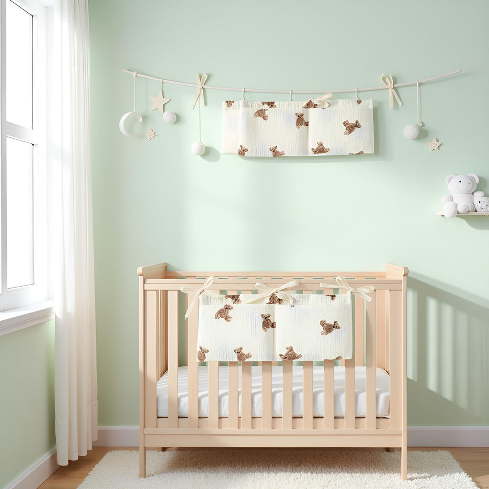 Dwuww bunk bed organizer for baby necessities within reach