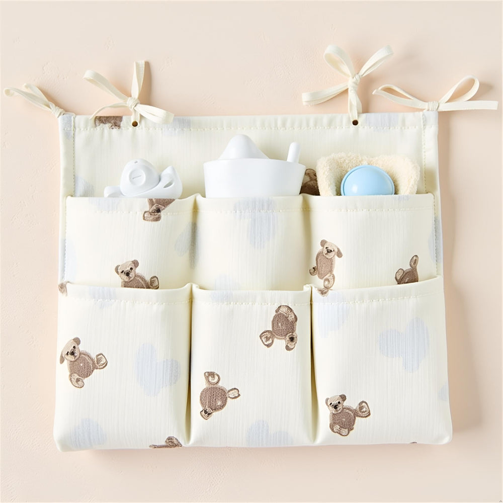 Dwuww white nursery storage pocket system for compact spaces