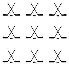 DXLING hockey cross sticks wall decal adds bold visual interest to kids' rooms
