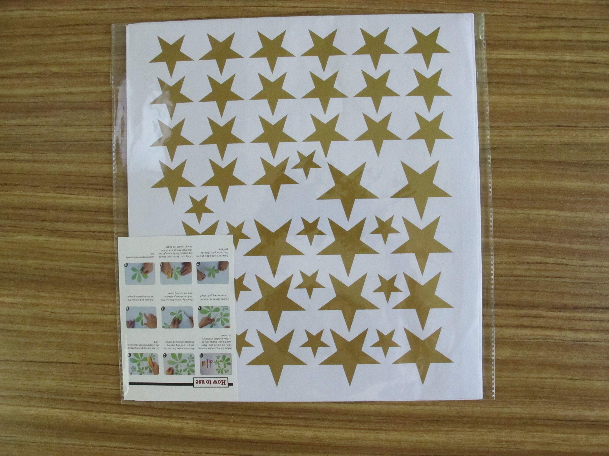 DXLING Melissalove packaged star set showing mixed sizes for versatile decor