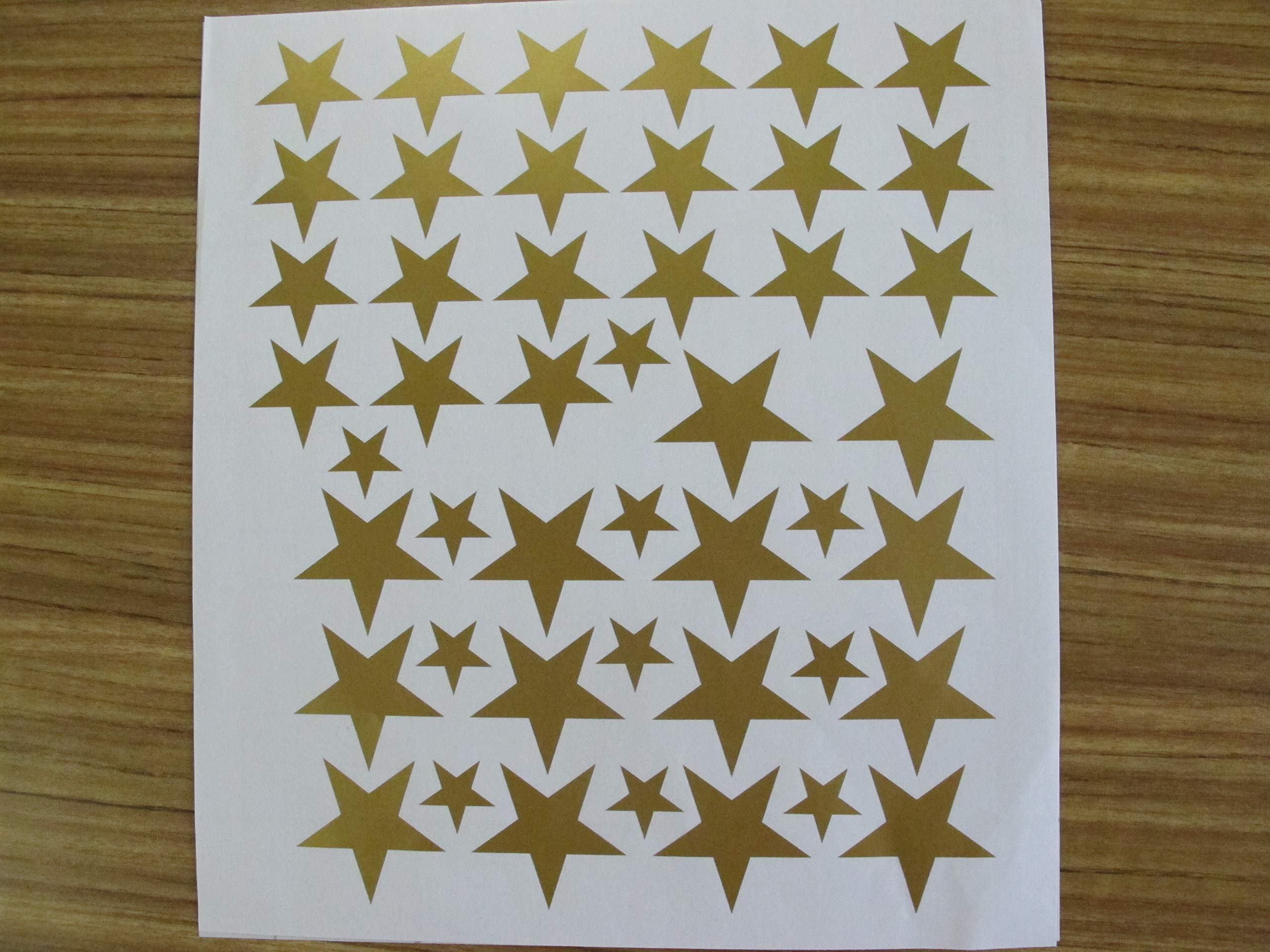 DXLING Melissalove self-adhesive vinyl stars ready for decorating variety
