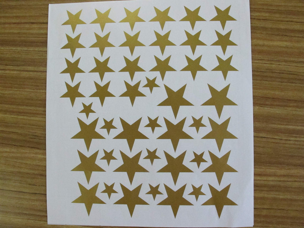 DXLING Melissalove self-adhesive vinyl stars ready for decorating variety