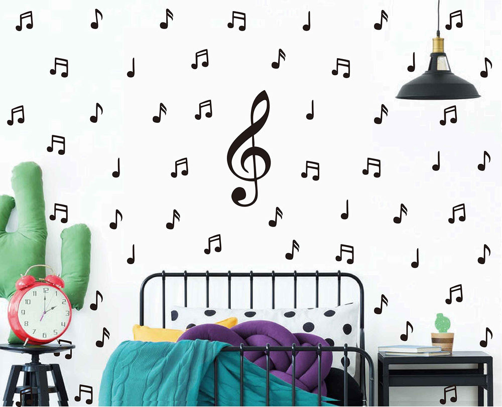 DXLING music note small sign adds playful detail on walls.