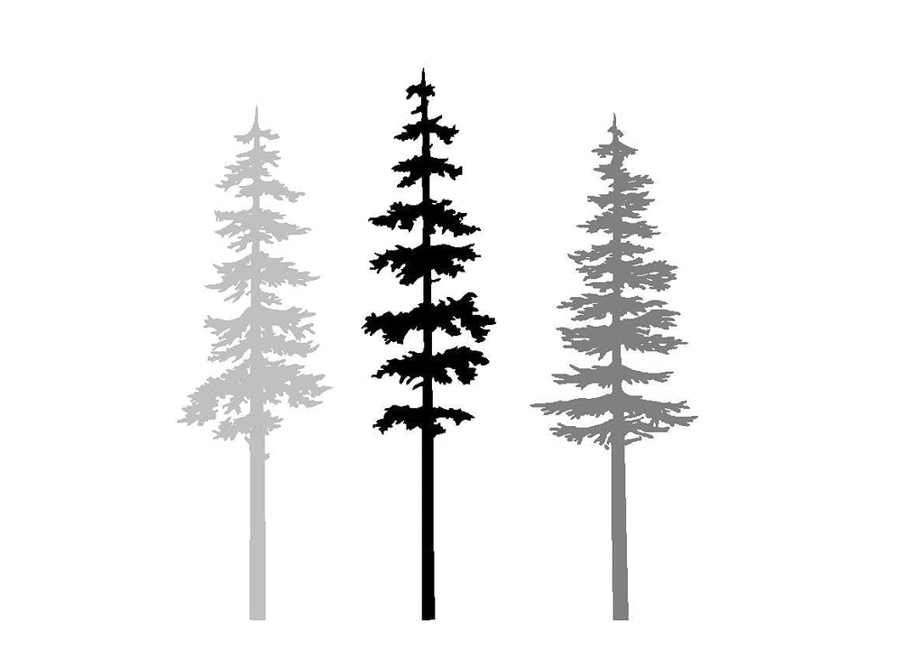 DXLING Pine Tree Wall Decal, 50-inch tall, adds playful woodland vibe to kids' room.