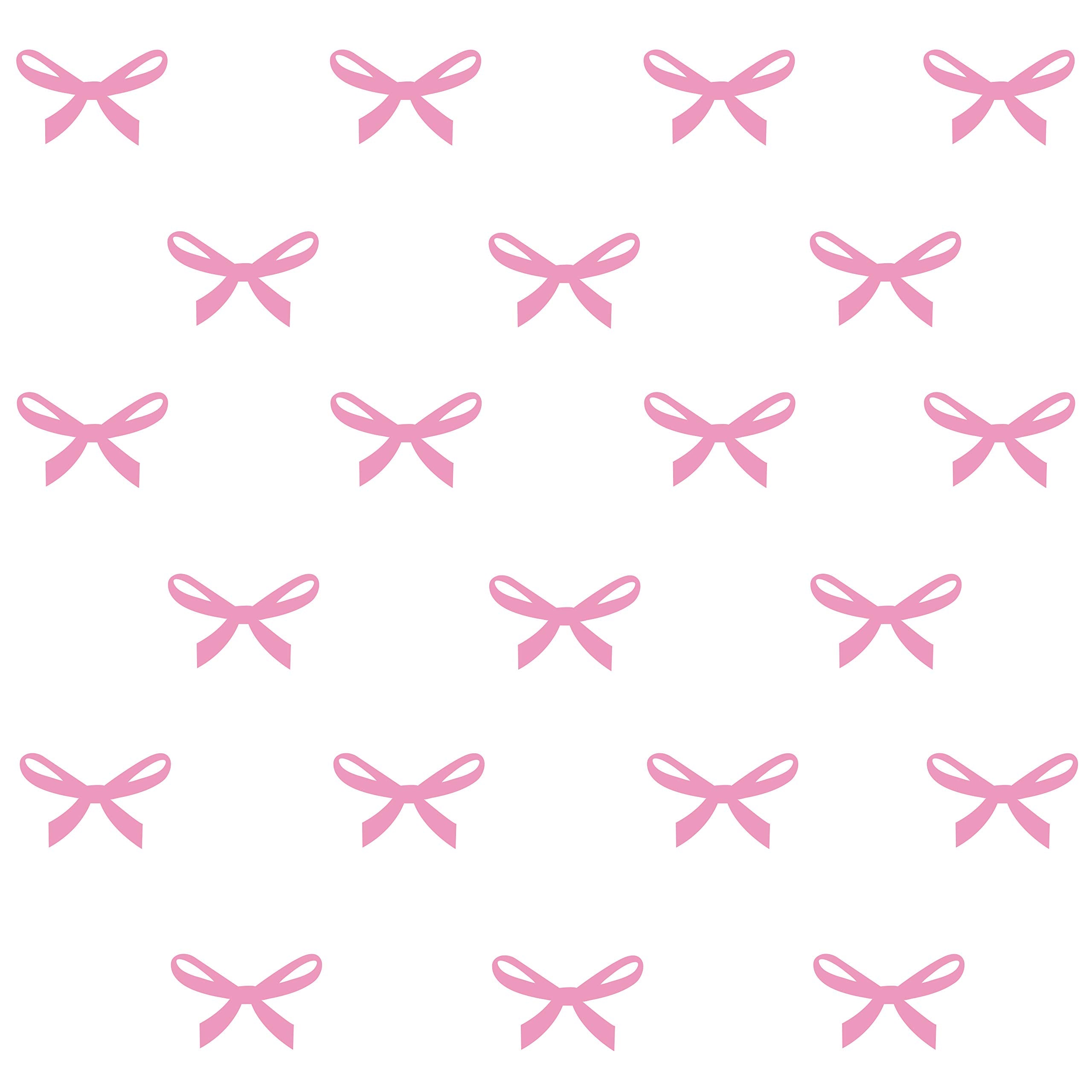 DXLING pink ribbon wall sticker for kids room, easy to remove without residue