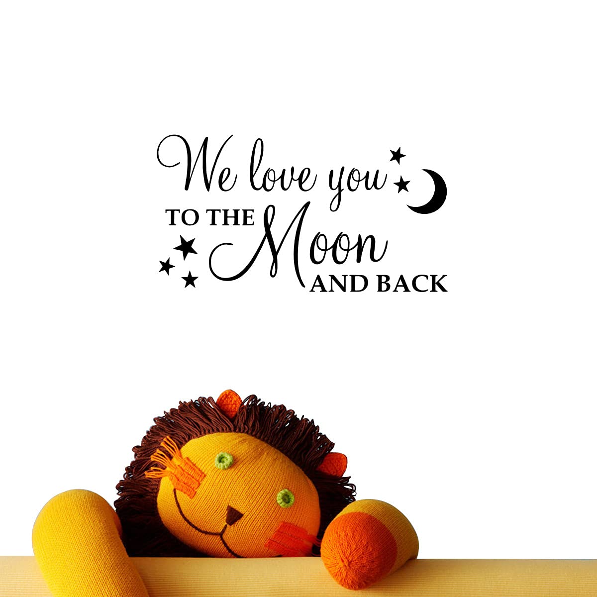 DXLING We Love You to the Moon and Back detail highlights waterproof vinyl and painted finish.