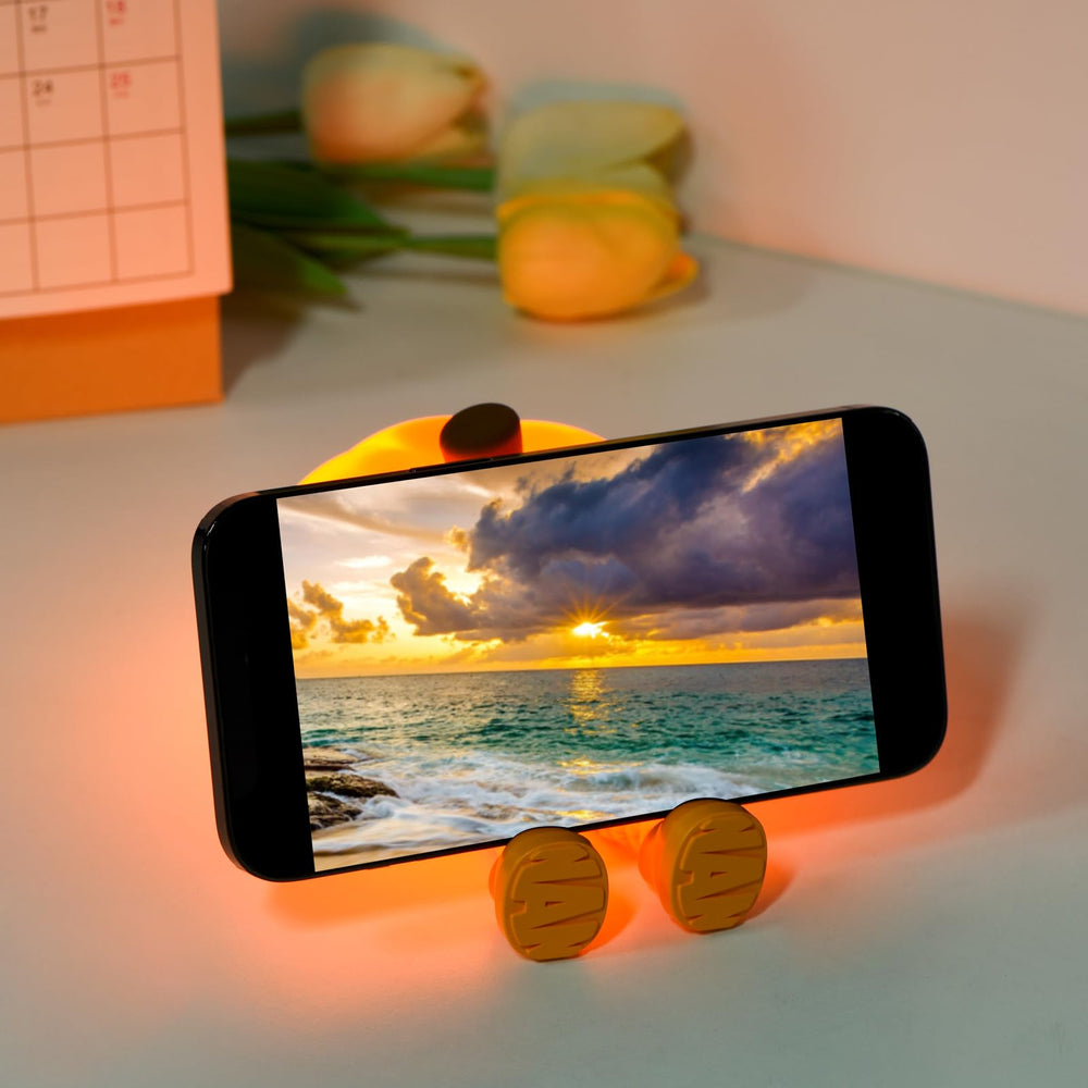Close-up of the touch dimmer on the Dylviw Pumpkin Night Light