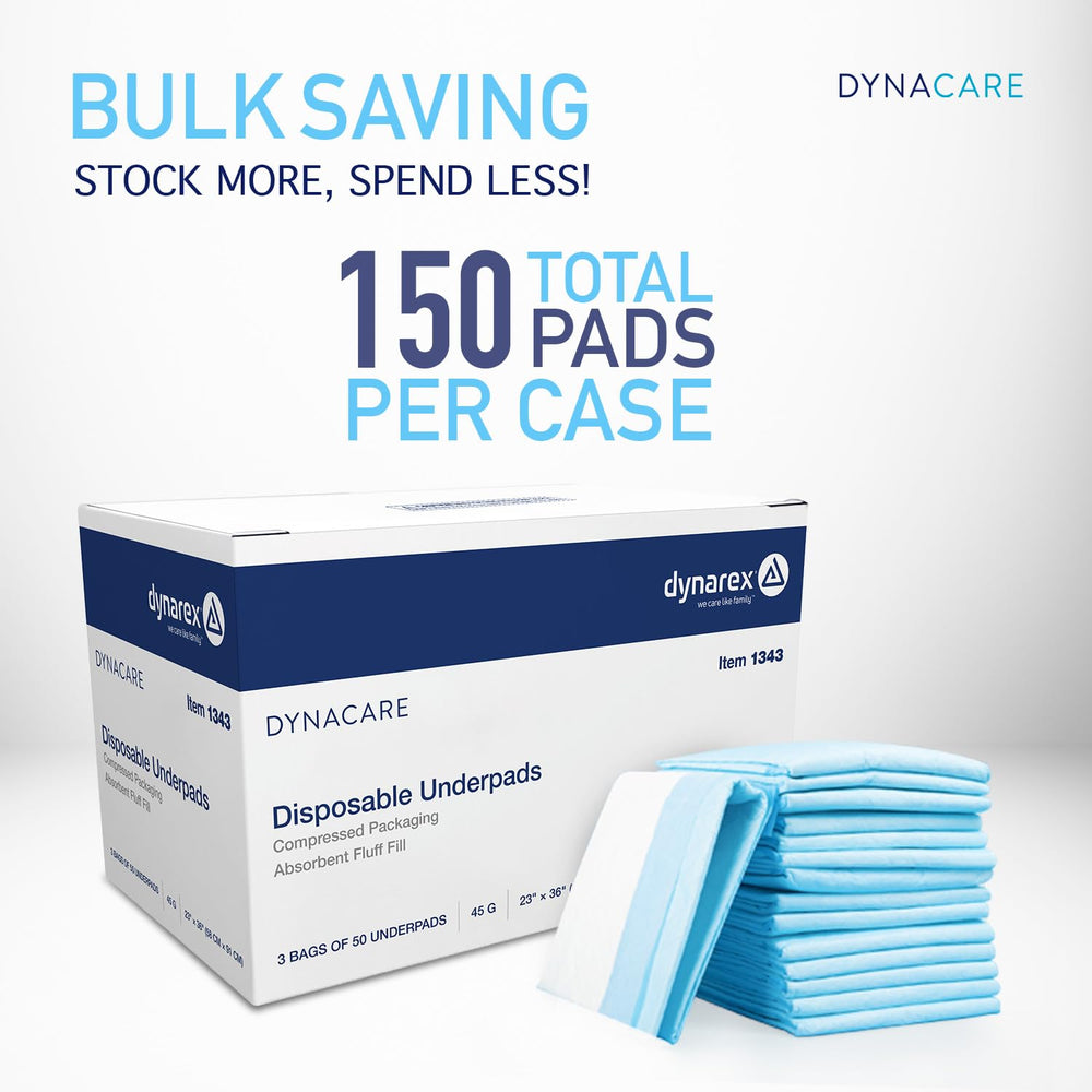Dynarex underpads 23x36 45g for reliable coverage