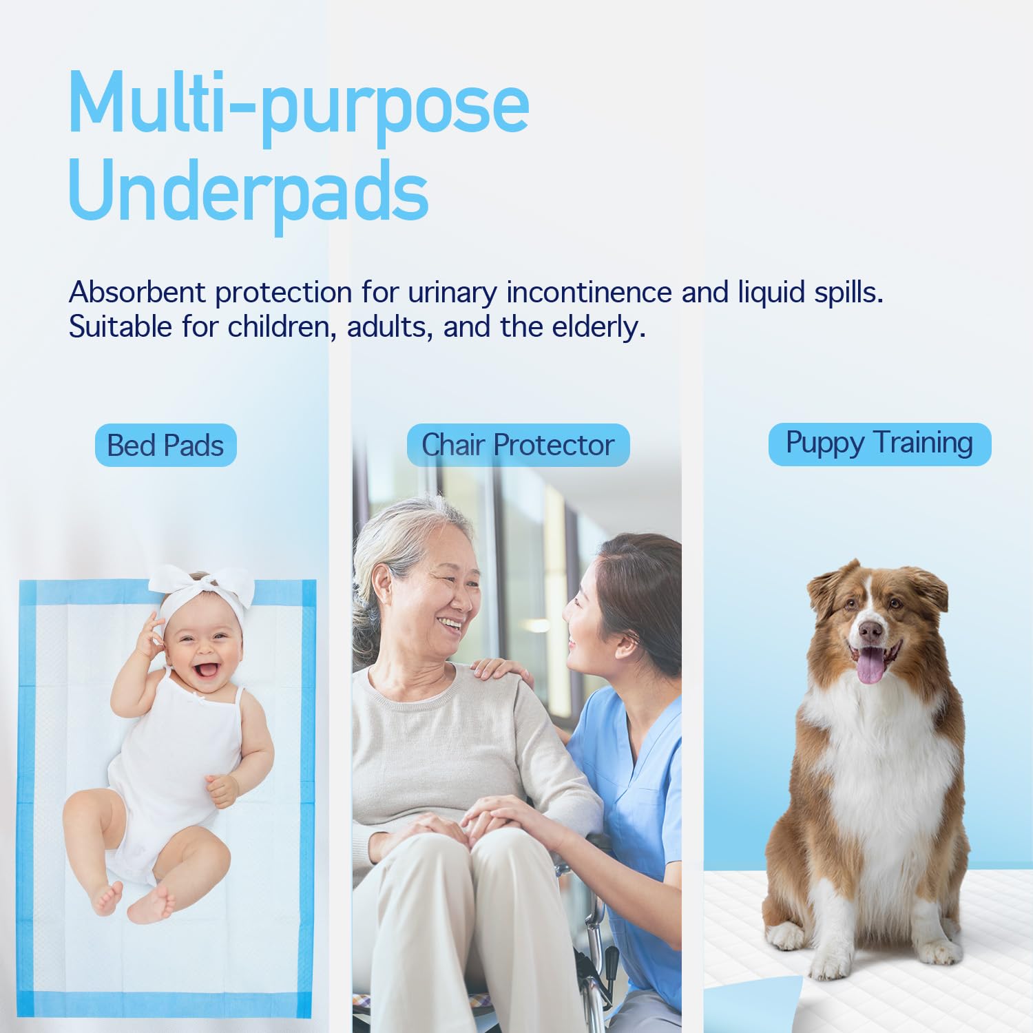Dynarex underpads 23x36 60g polymer for extended coverage
