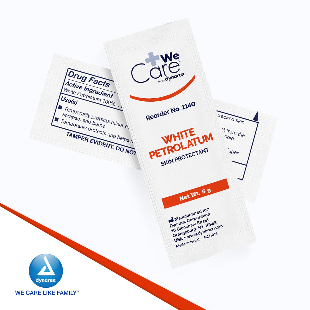 Dynarex White Petrolatum provides moisture and barrier against wind and cold