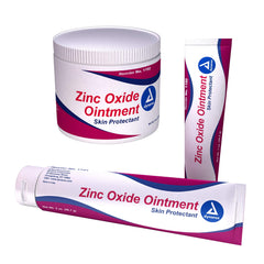 Dynarex Zinc Oxide Ointment application spread demonstrates easy skin coverage.