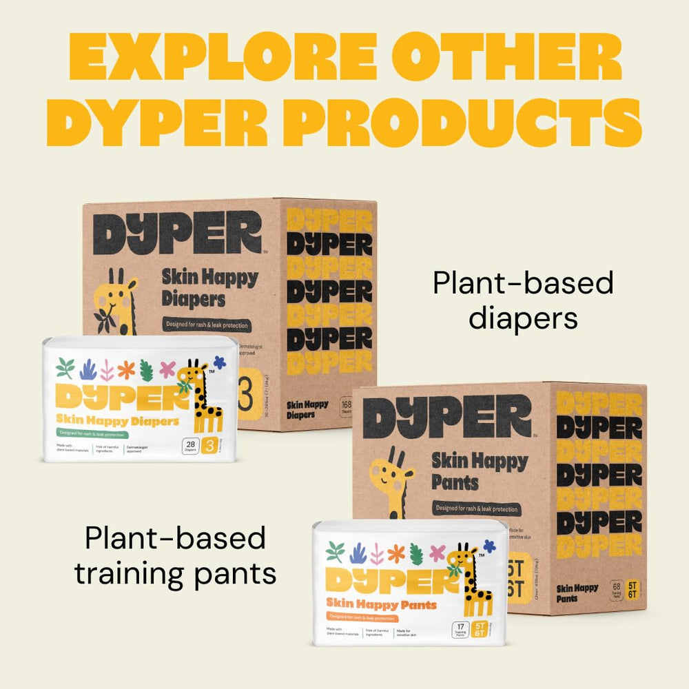 DYPER OEKO-TEX and B Corp certifications image communicates safety and responsibility