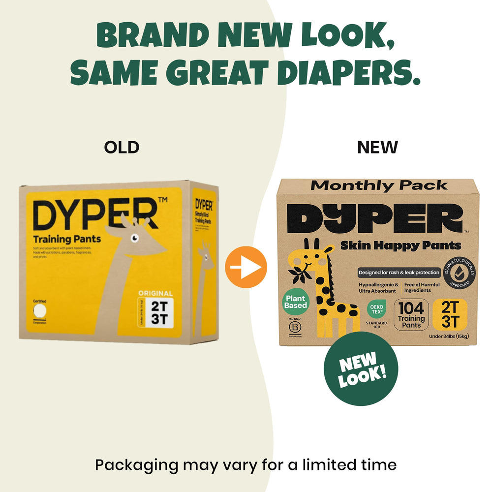 DYPER hypoallergenic soft materials provide gentle comfort for sensitive skin.