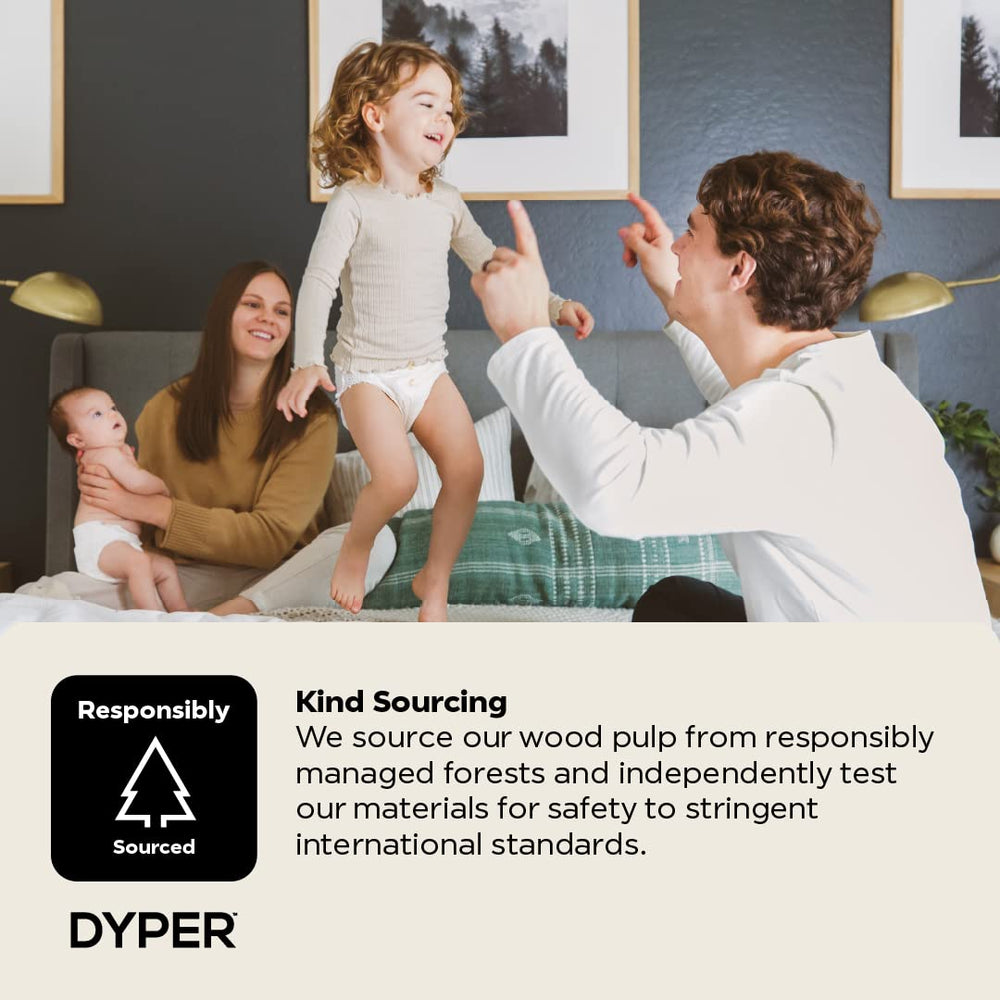 DYPER unscented design minimizes irritation while keeping wearers comfy.