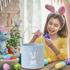 DYSHAYEN bunny easter basket blue eggs storage for egg hunts