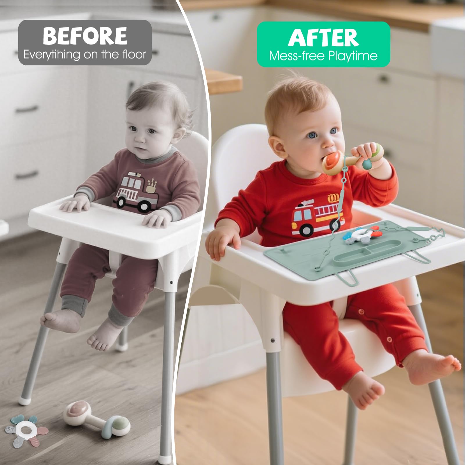 DZDOV kid-friendly cat-design placemat enhances mealtime fun.