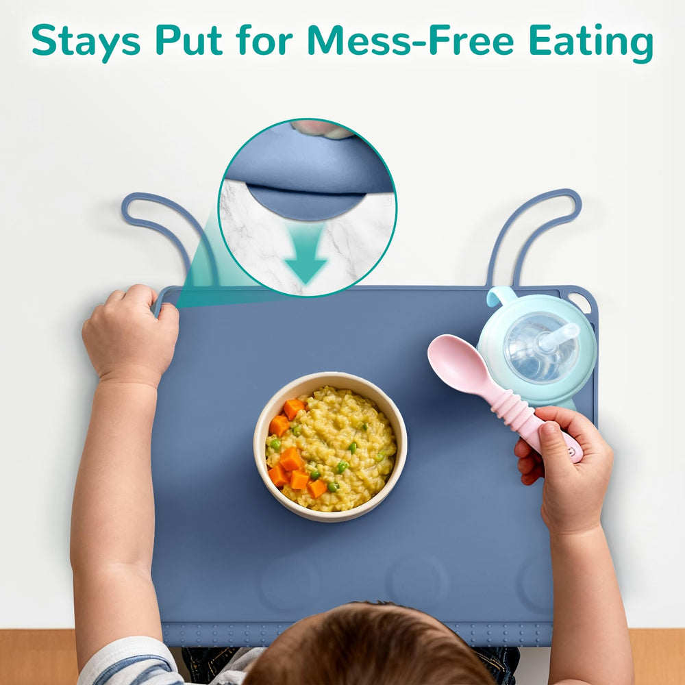 DZDOV non-slip surface keeps meals in place during family dining.