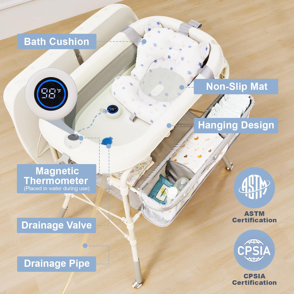 DZMDIP soft bath cushion enhances infant comfort during bathtime.