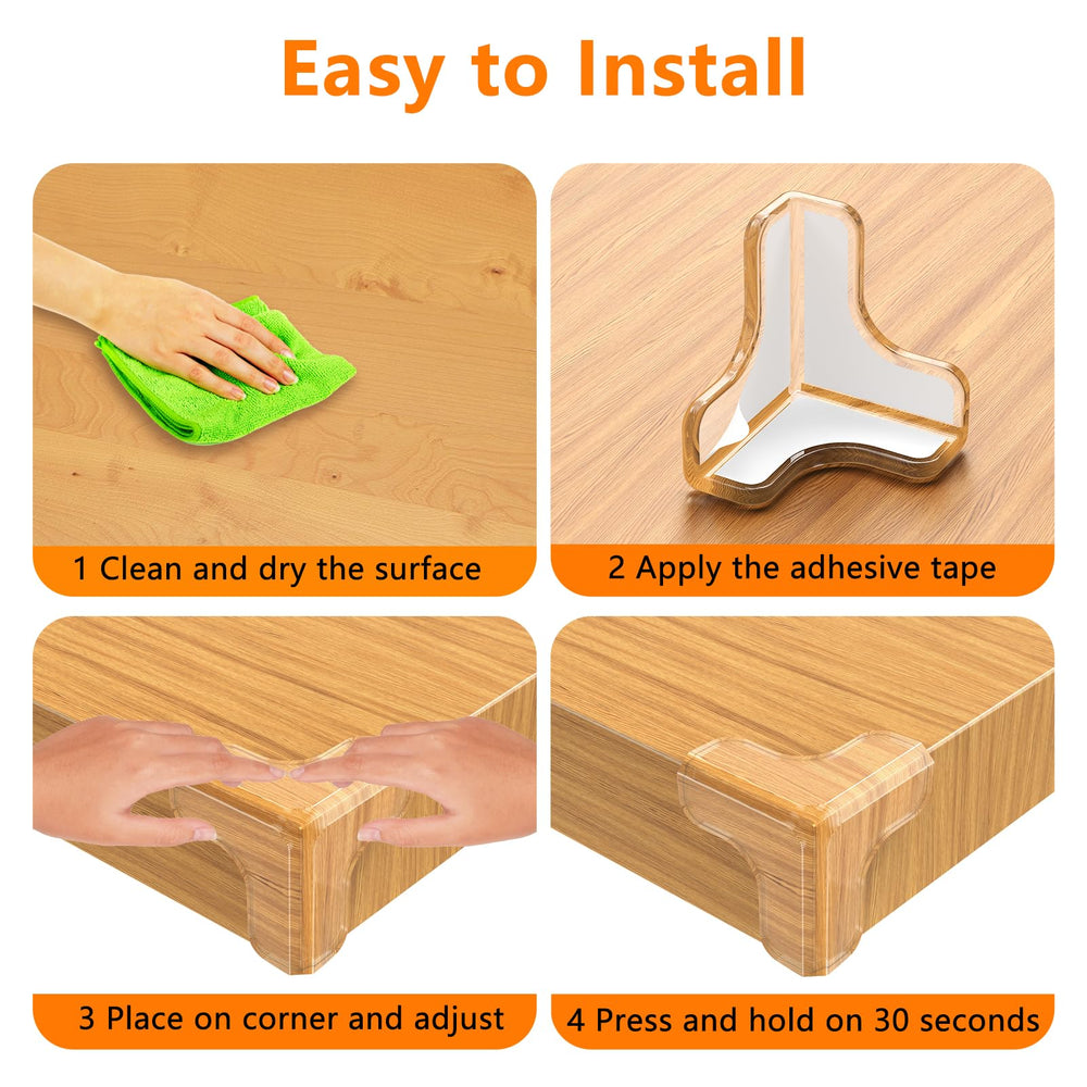 E-PRONSE 12-piece pack for comprehensive corner safety in living rooms and nurseries