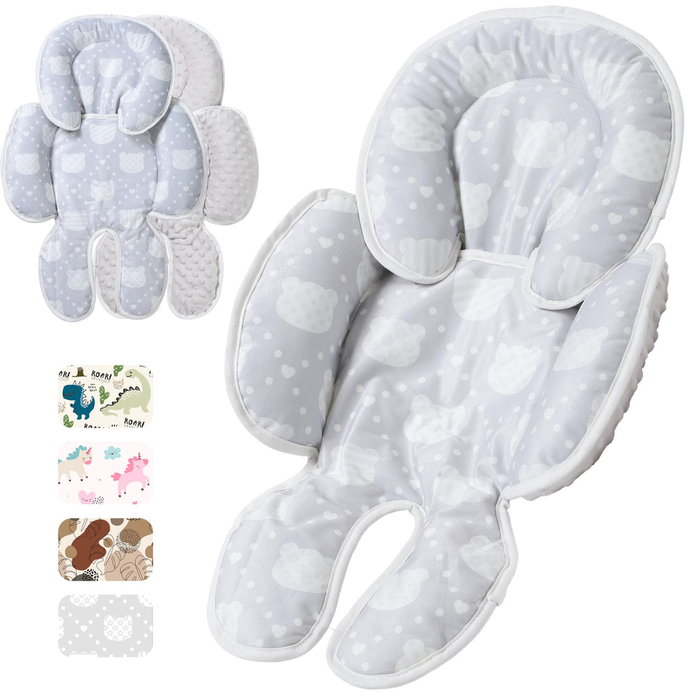 E1F1NN DOT baby head support closeup showing cushioned stability for tiny explorers.