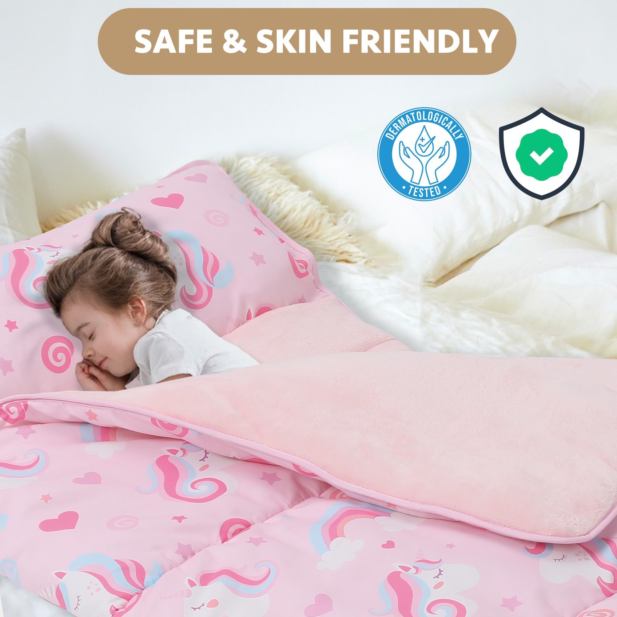 E1F1NN DOT Machine-washable nap mat simplifies cleaning