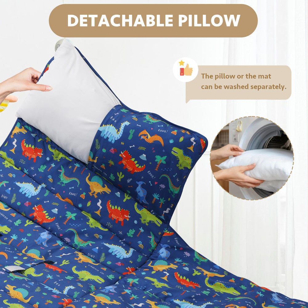 E1F1NN DOT nap mat with detachable pillow for flexible nap setup