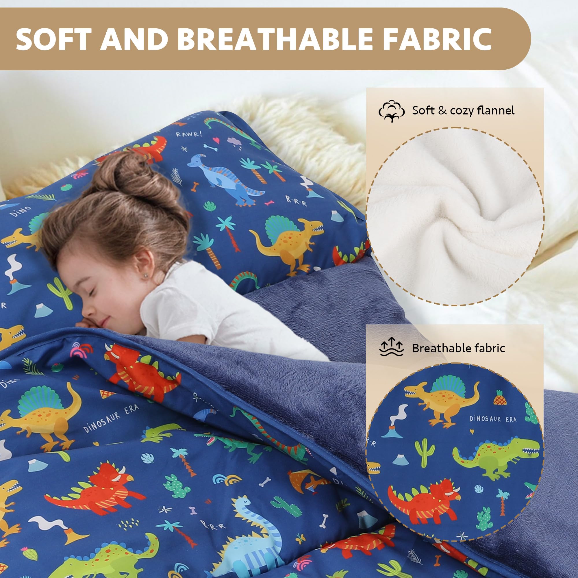 E1F1NN DOT nap mat roll-up design for easy travel