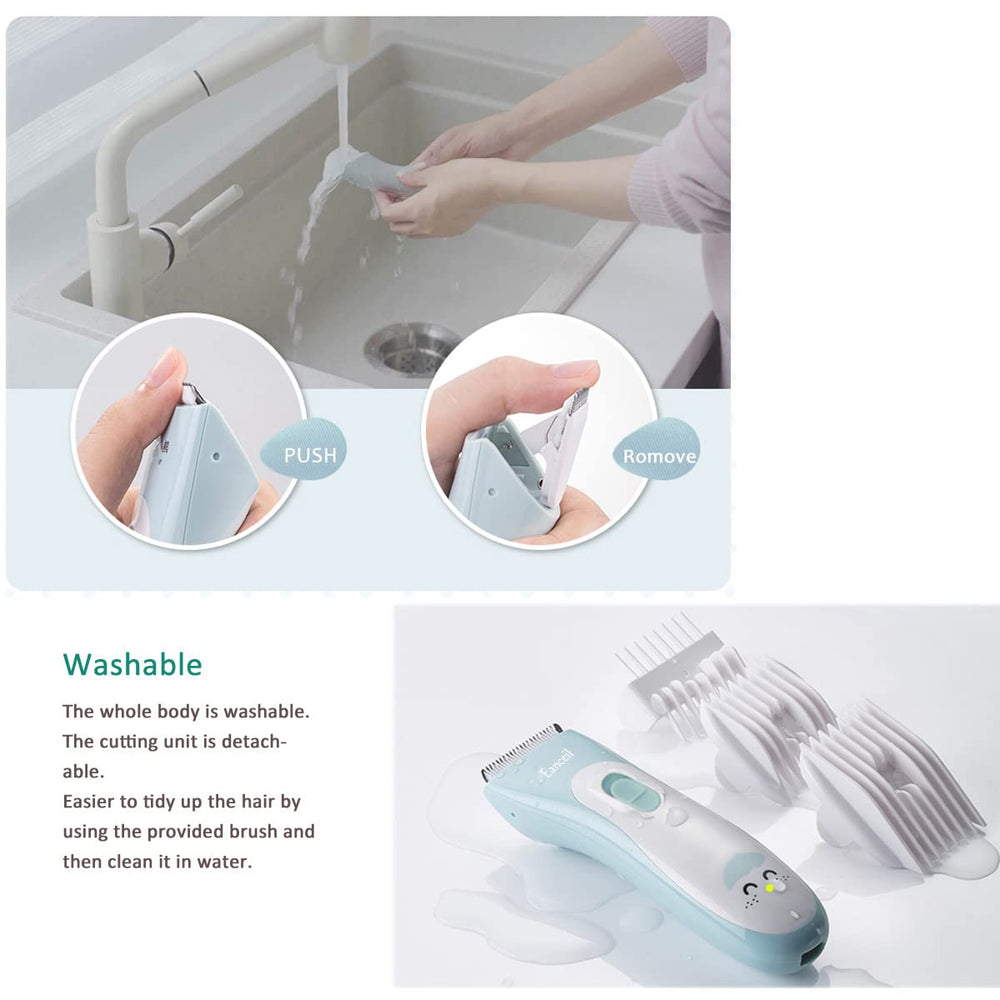Waterproof body can be rinsed quickly for cleanup.