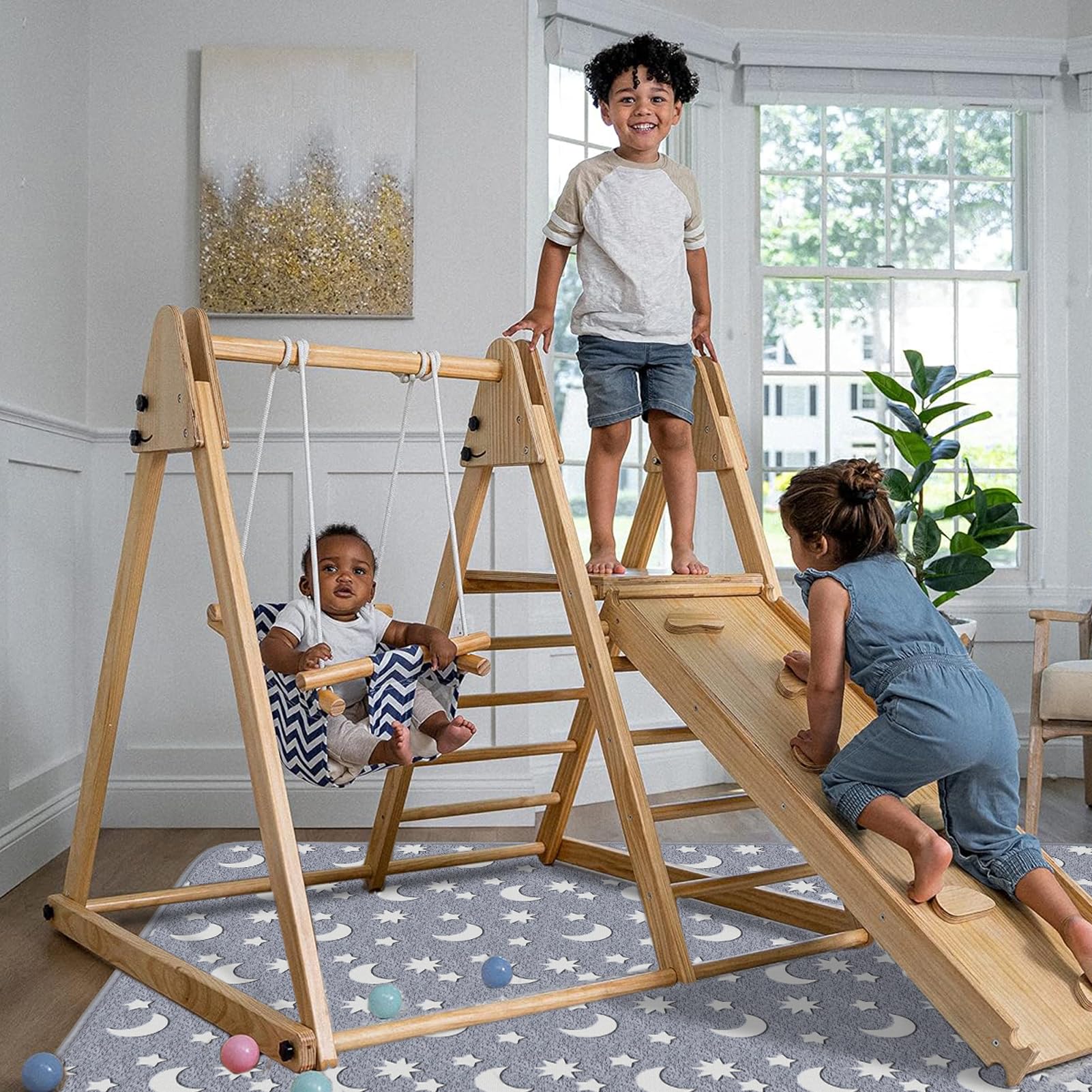 Eanpet easy-clean rug with mild detergent and air dry