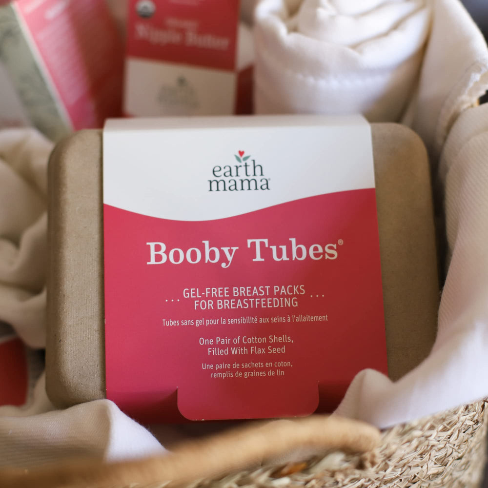 Earth Mama Booby Tubes eco-friendly packaging, gift-ready.