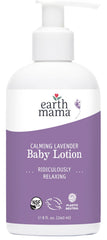 Earth Mama Calming Lavender Baby Lotion bottle ready for gentle daily hydration