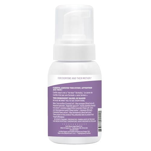Earth Mama Calming Lavender Baby Wash natural fragrance representation with lavender sprigs