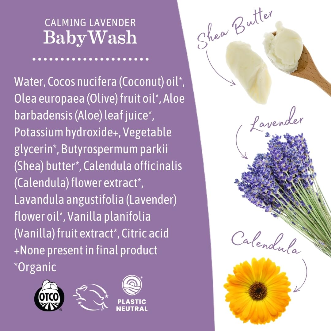 Earth Mama Calming Lavender Baby Wash for newborns and pregnant mamas