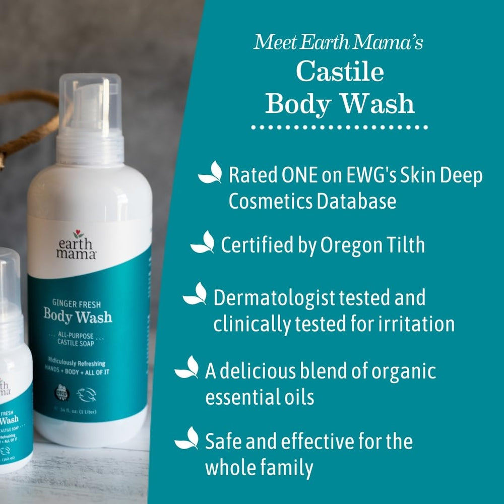 Earth Mama Ginger Fresh hand wash in use, ideal for daily routines