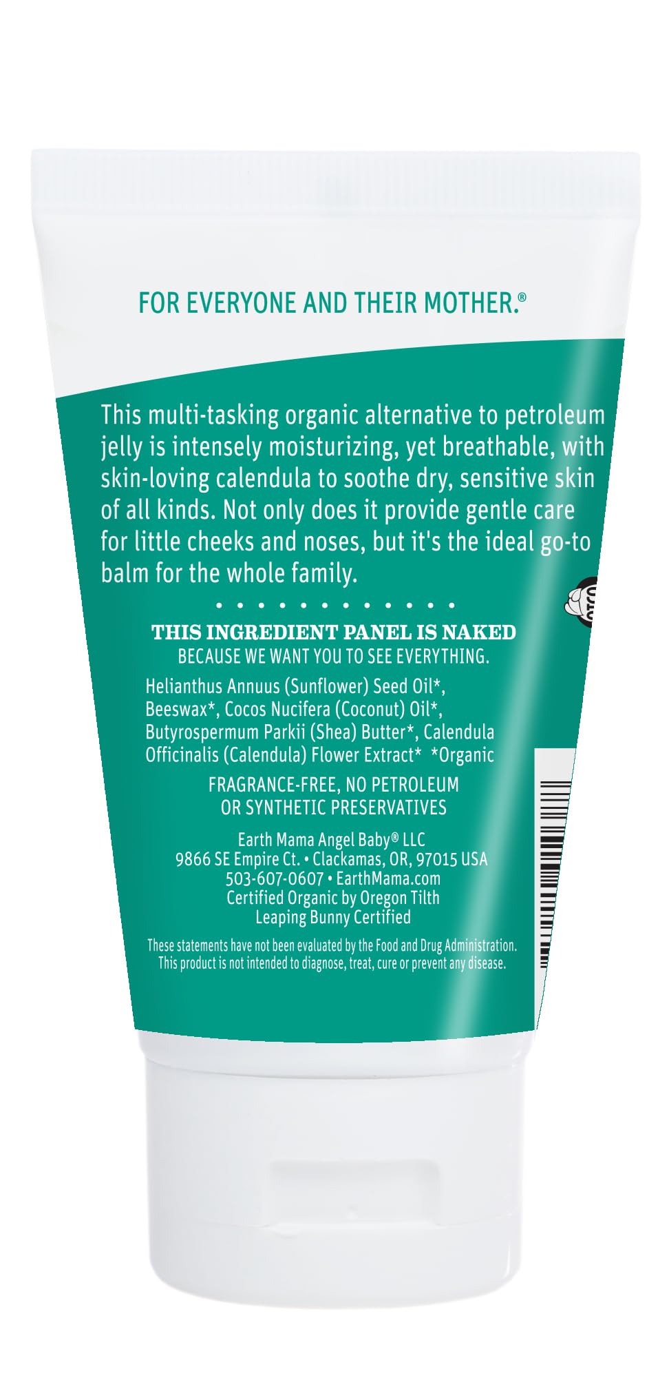 Earth Mama organic certification icons shown on packaging