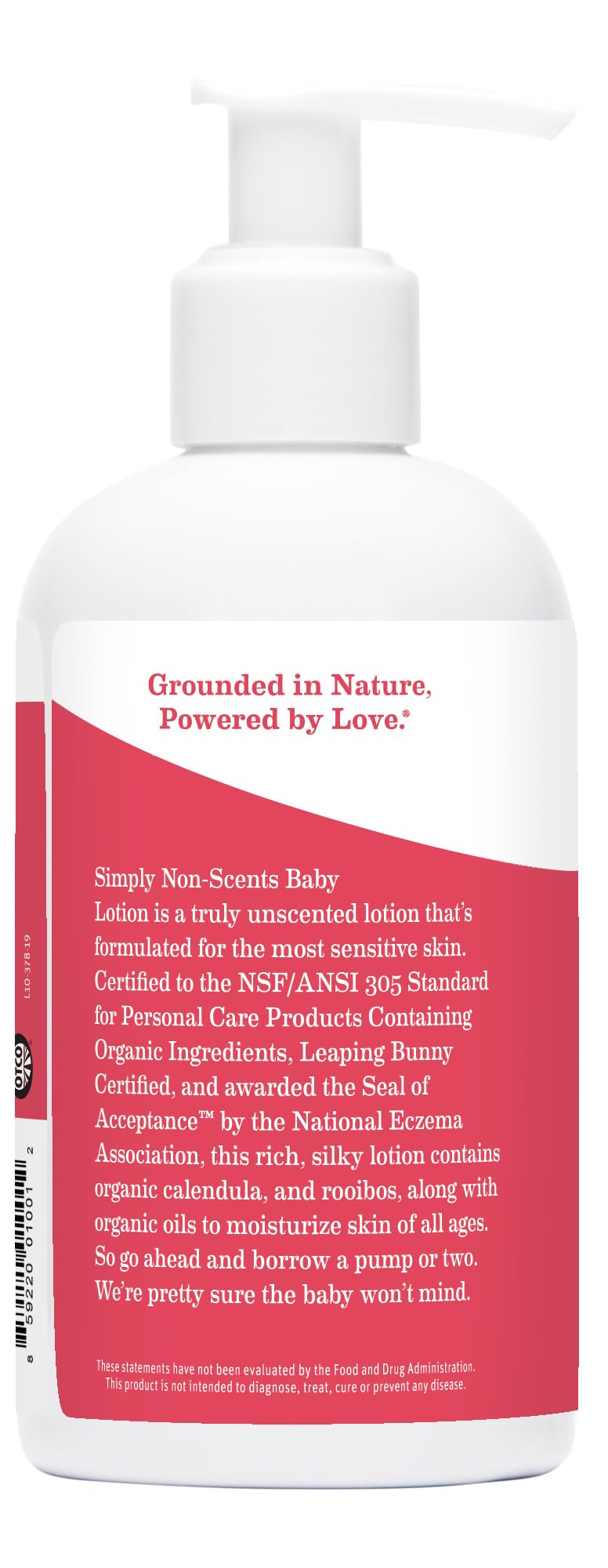 Earth Mama Simply Non-Scents packaging box communicates fragrance-free baby skincare.