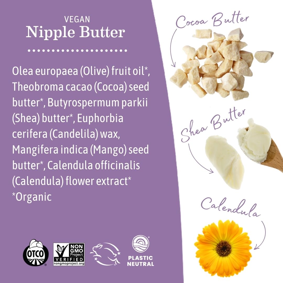Earth Mama Vegan Nipple Butter two-pack display in giftable packaging
