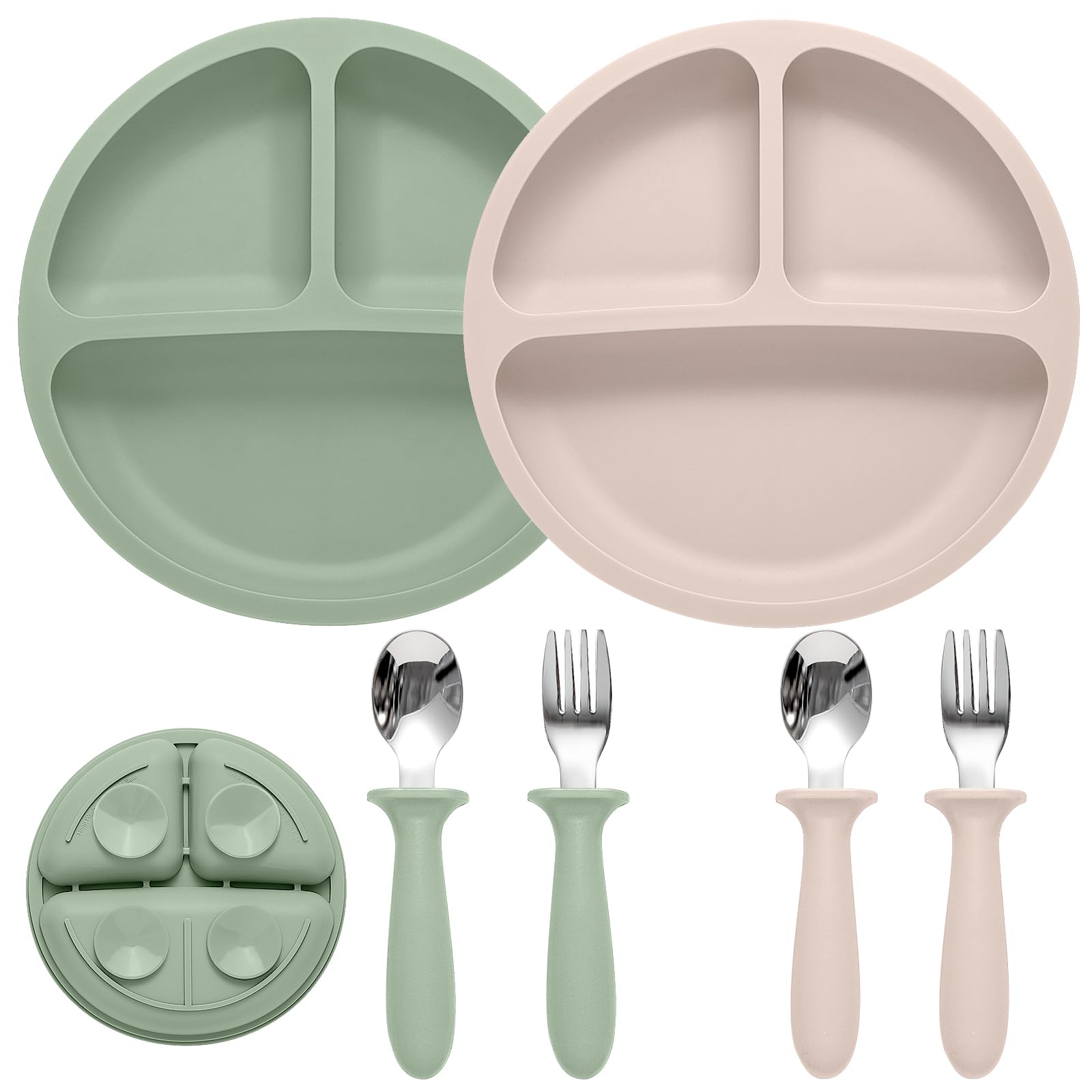Eascrozn baby plates with suction cups kept meals in place for mess-free dining