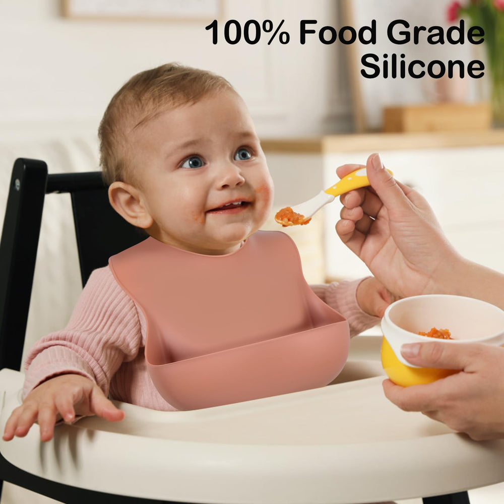 Eascrozn adjustable neck bibs grow with your child for years