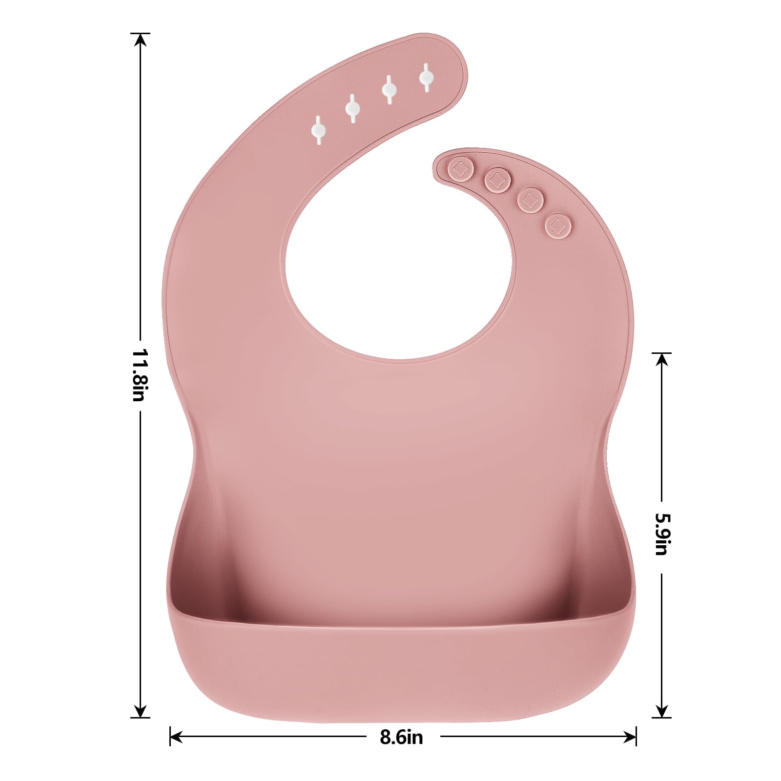 Eascrozn BPA-free silicone bibs ensure safe meals for babies