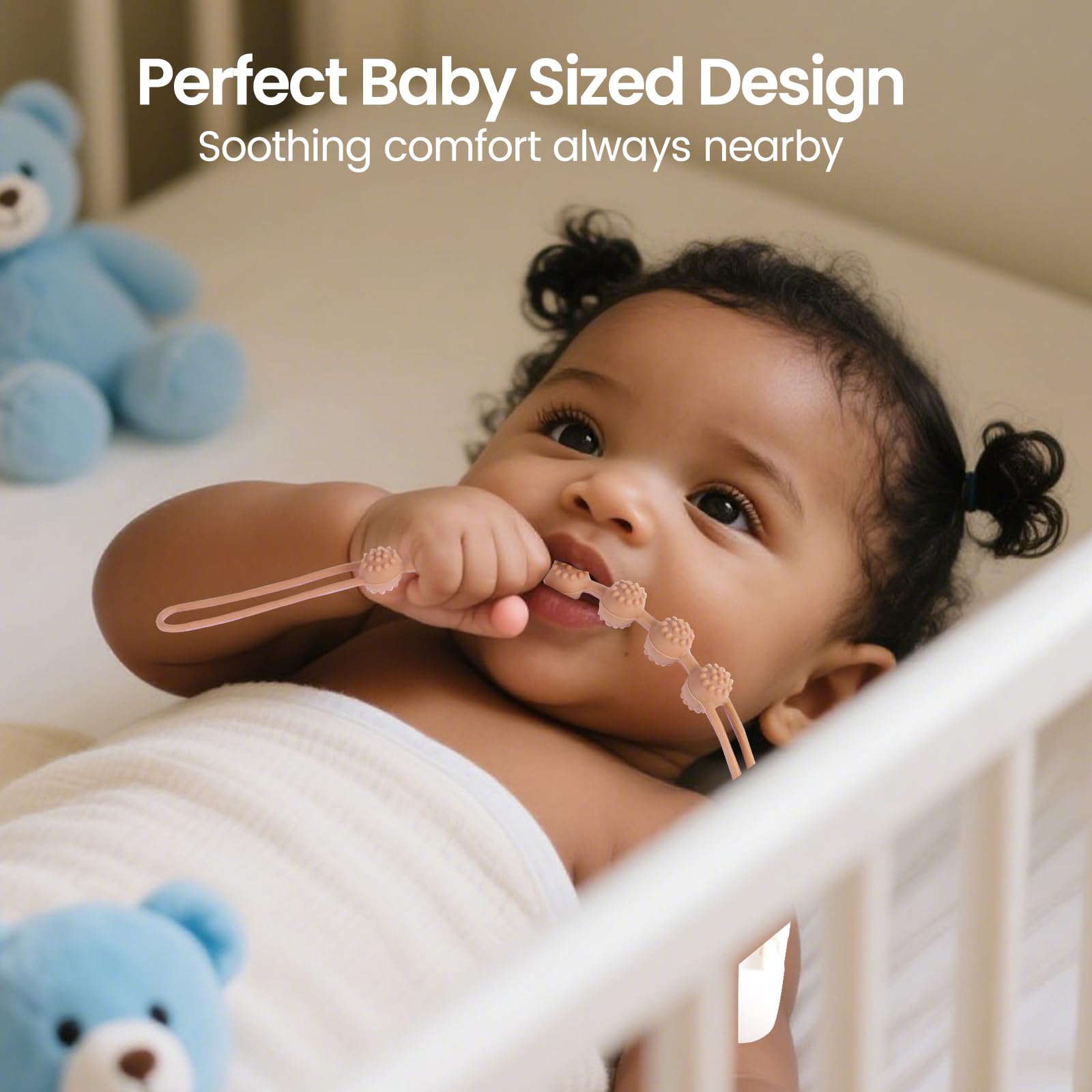Eascrozn soft flexible pacifier clips come in kid-friendly colors for both boys and girls