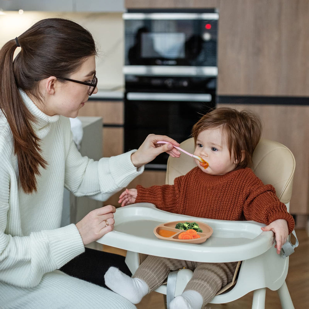 Eascrozn toddler plates are microwave-safe for quick warming and easy prep.