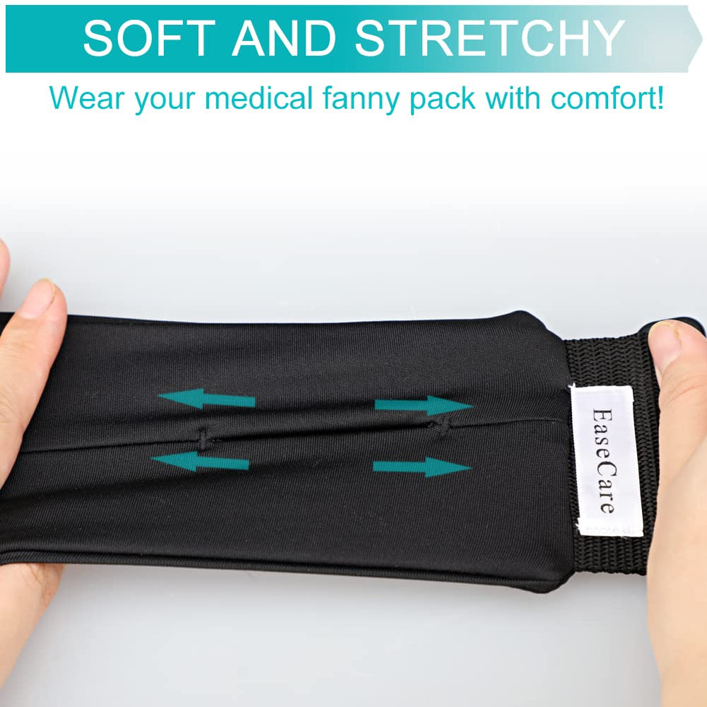 EaseCare belt with three-pocket design accommodates tubing end insertion.