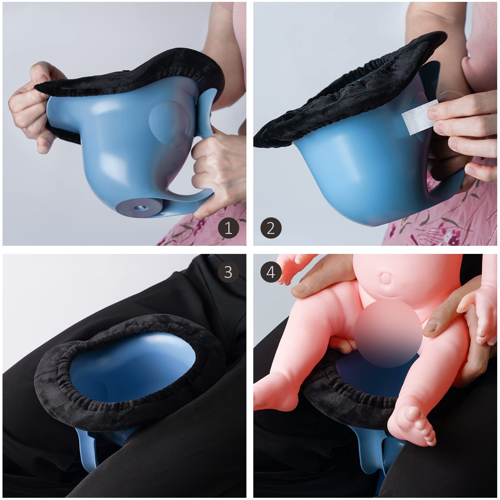 EASICOZI anti-slip stickers provide extra stability on varied surfaces.