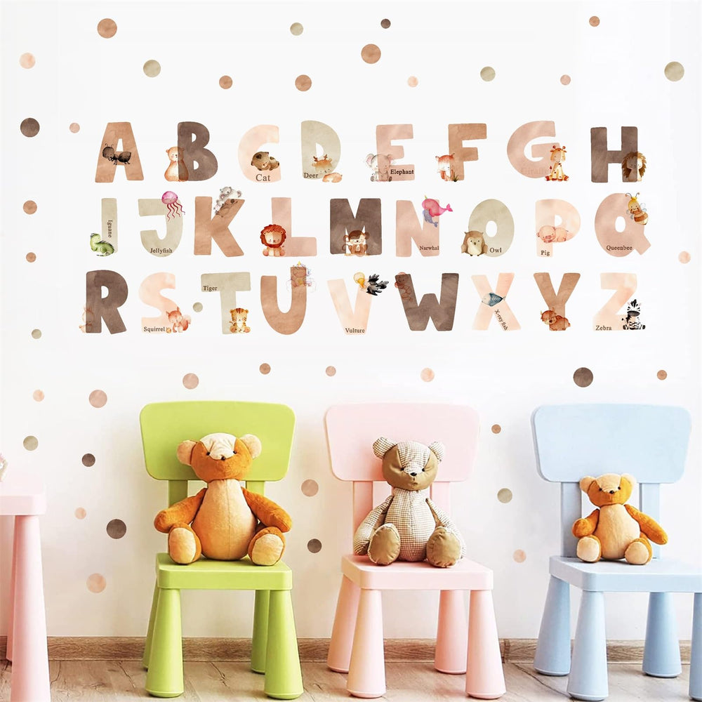 Easma animal alphabet kit with 26 characters ready for classroom display.
