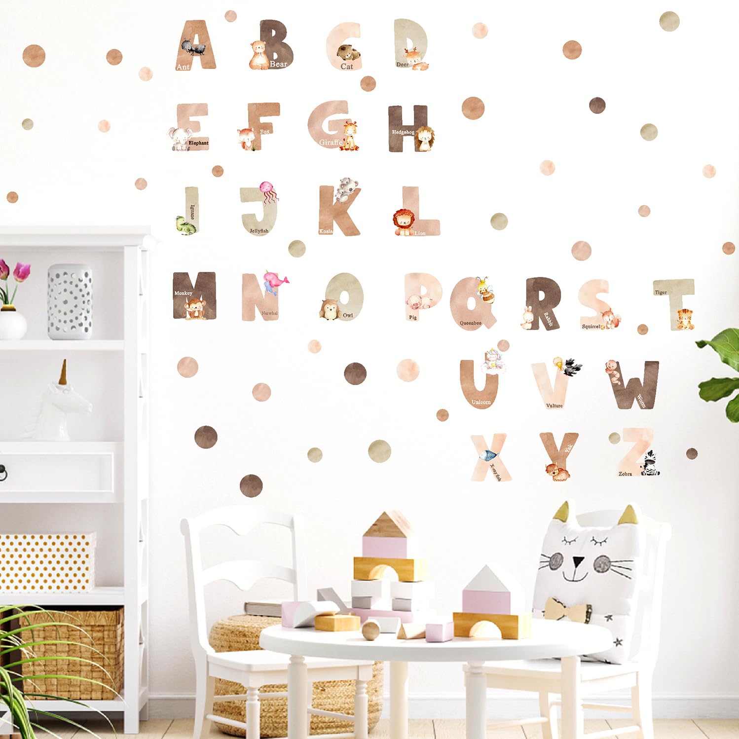 Easma wall decals speed up setup with two sheets included.